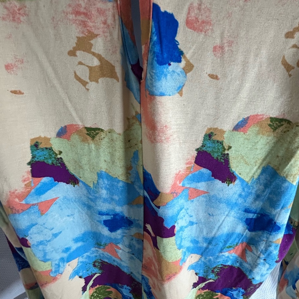 Belle Kim Gravel long sleeve shirt multicolor, abstract design women’s - Picture 6 of 6